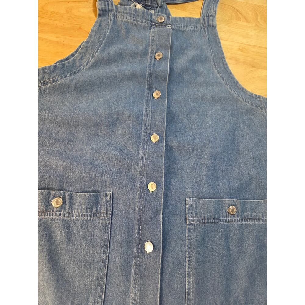 Gap Warehouse 100% cotton denim halter dress MIDI size 10 - Picture 5 of 8